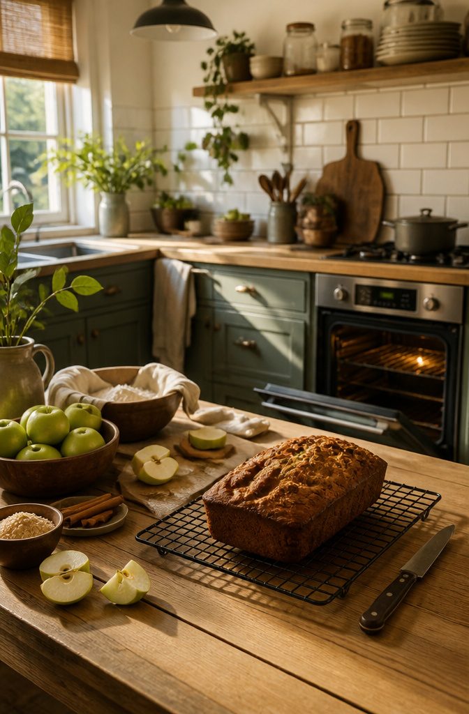 Easy Cinnamon Apple Bread: A Simple Loaf Recipe for 2026 6 A baking loaf of cinnamon apple bread cooling in its pan.