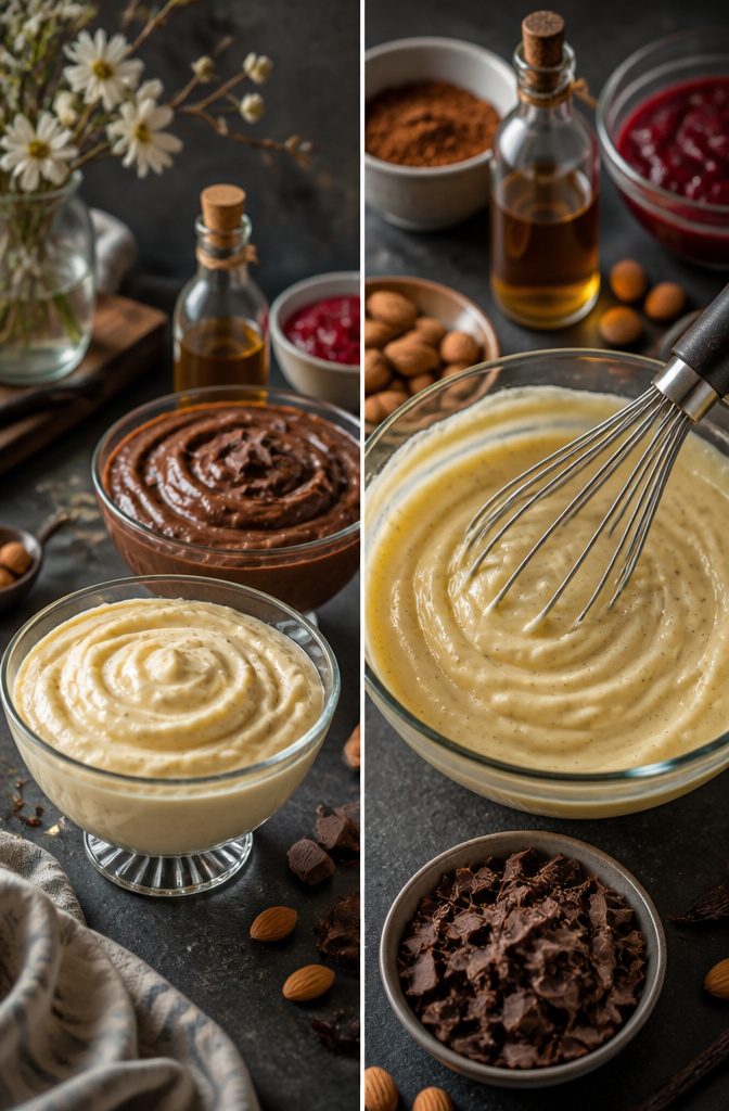 Homemade Pudding Recipe: Creamy Stovetop Dessert 7 Different flavored puddings including vanilla and chocolate.
