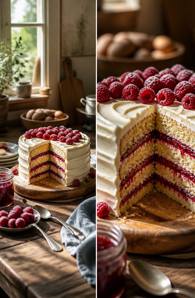 15 Simple Cake Decorating Ideas for 2026 — No Piping Required 15 A slice of cake revealing colorful raspberry filling.